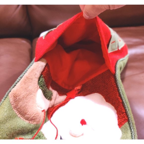 Crystal Snow Santa Claus Stocking Advent Calendar Count Down to Christmas 22x11" - Picture 10 of 12